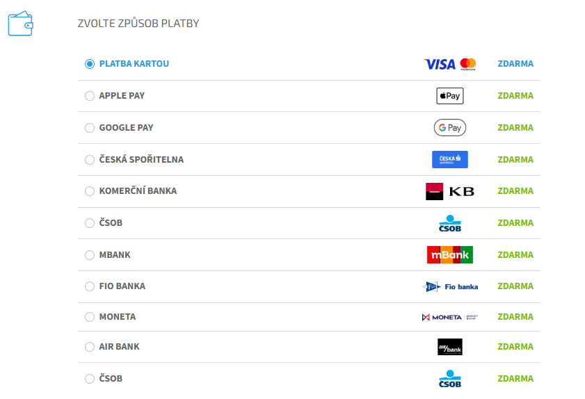 ThePay - všechny platební metody přímo v objednávkovém procesu v Shoptetu.