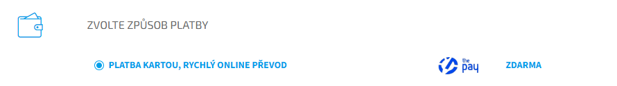 ThePay platební metoda v Shoptetu.